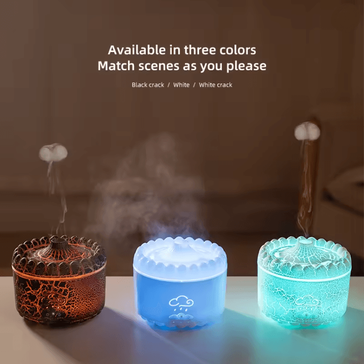 Jellyfish Aromatherapy Humidifier with Volcano Light USB Diffuser for Home and Office