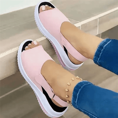 Lightweight Summer Sandals for Women Breathable Non Slip Peep Toe Shoes