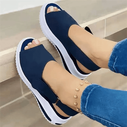 Lightweight Summer Sandals for Women Breathable Non Slip Peep Toe Shoes