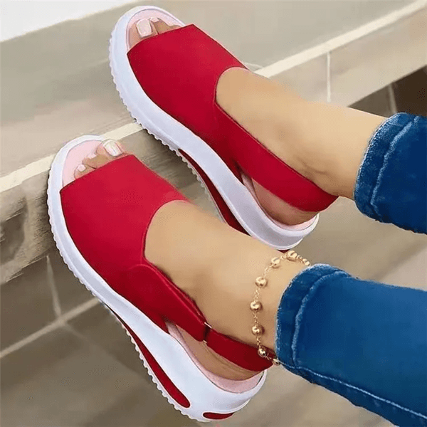 Lightweight Summer Sandals for Women Breathable Non Slip Peep Toe Shoes