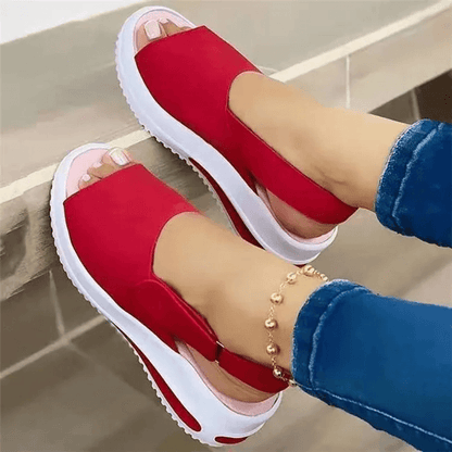 Lightweight Summer Sandals for Women Breathable Non Slip Peep Toe Shoes