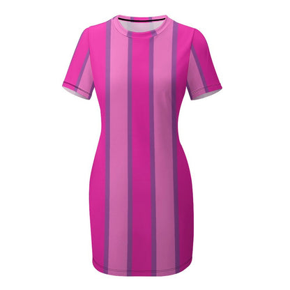 Stephanie LazyTown Costume, Women's Pink Cosplay Dress, Halloween and Comic Con Outfit