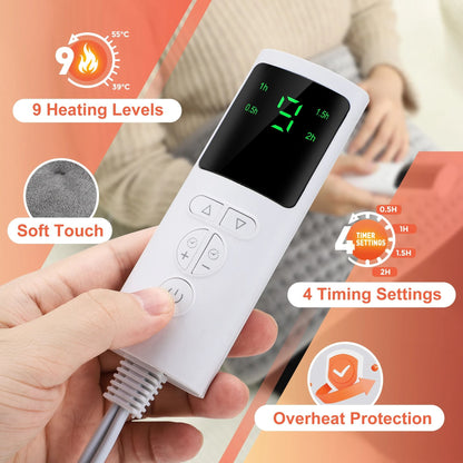 Multifunctional Electric Heating Pad Belt for Back, Waist, and Body Relief
