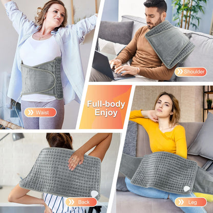 Multifunctional Electric Heating Pad Belt for Back, Waist, and Body Relief