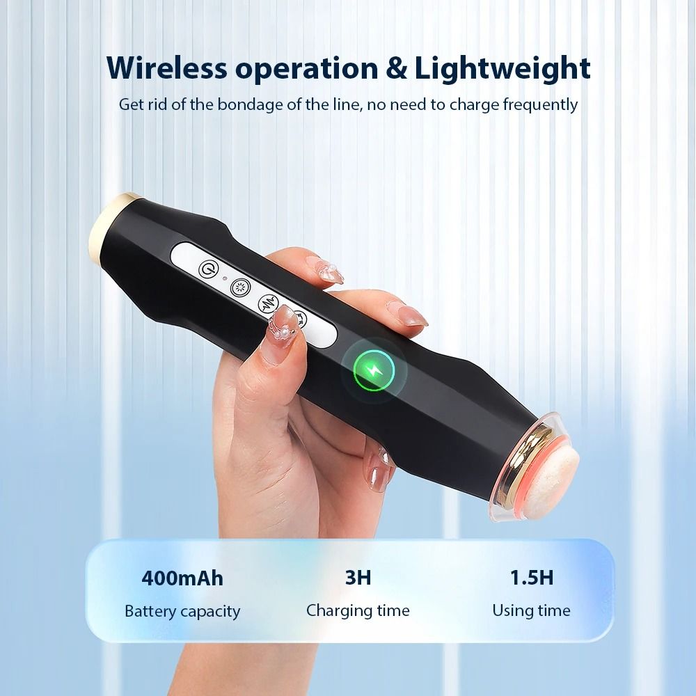 Oxygen Bubble Pen Facial Skin Care Device with 7 Color LED Light Therapy