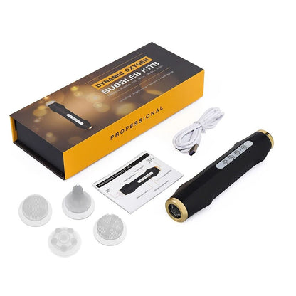 Oxygen Bubble Pen Facial Skin Care Device with 7 Color LED Light Therapy