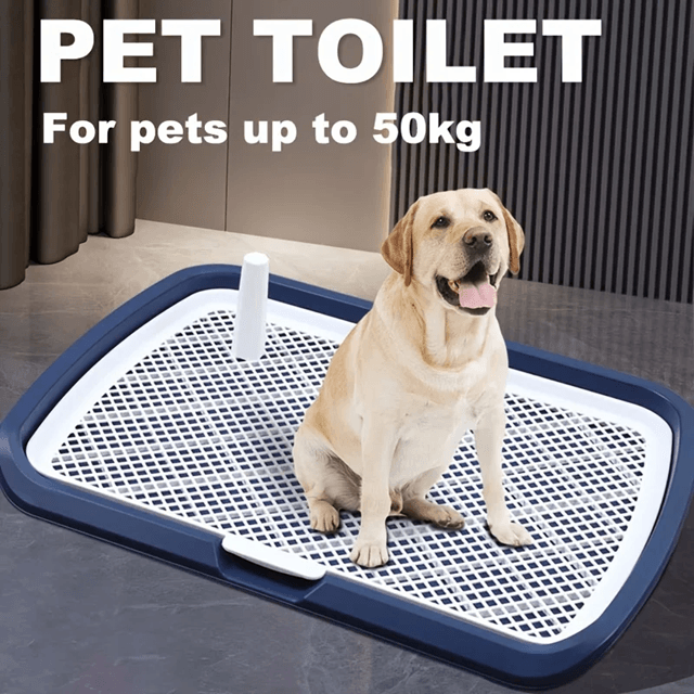 Dog Potty Training Toilet Tray with Removable Net and Reusable Pee Pad Holder