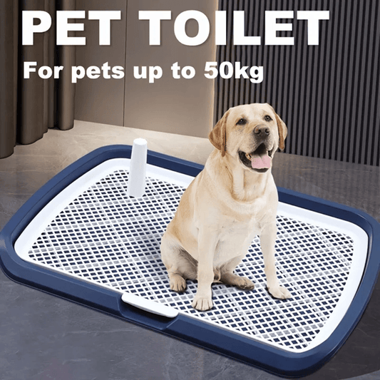 Dog Potty Training Toilet Tray with Removable Net and Reusable Pee Pad Holder