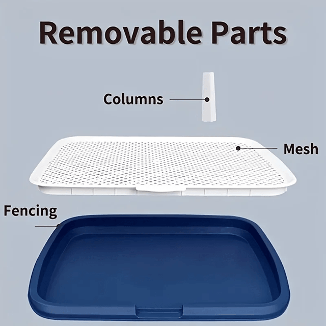 Dog Potty Training Toilet Tray with Removable Net and Reusable Pee Pad Holder