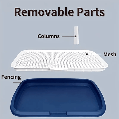 Dog Potty Training Toilet Tray with Removable Net and Reusable Pee Pad Holder