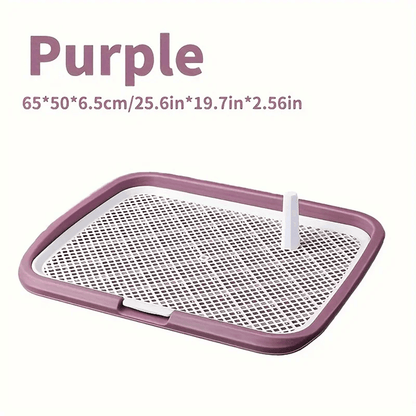 Dog Potty Training Toilet Tray with Removable Net and Reusable Pee Pad Holder