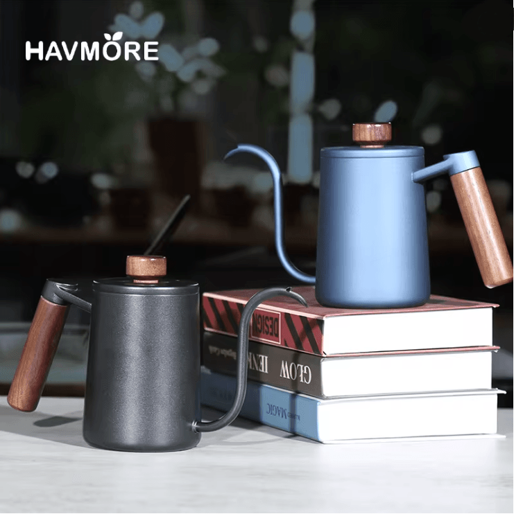 Stainless Steel Gooseneck Kettle 600ml Barista Coffee Pour Over Pot
