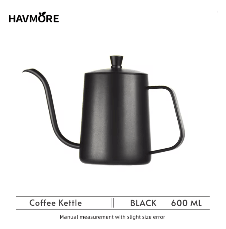 Stainless Steel Gooseneck Kettle 600ml Barista Coffee Pour Over Pot
