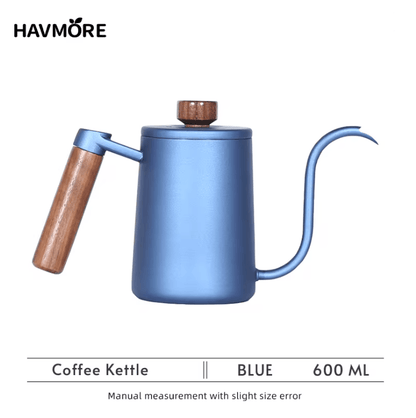 Stainless Steel Gooseneck Kettle 600ml Barista Coffee Pour Over Pot