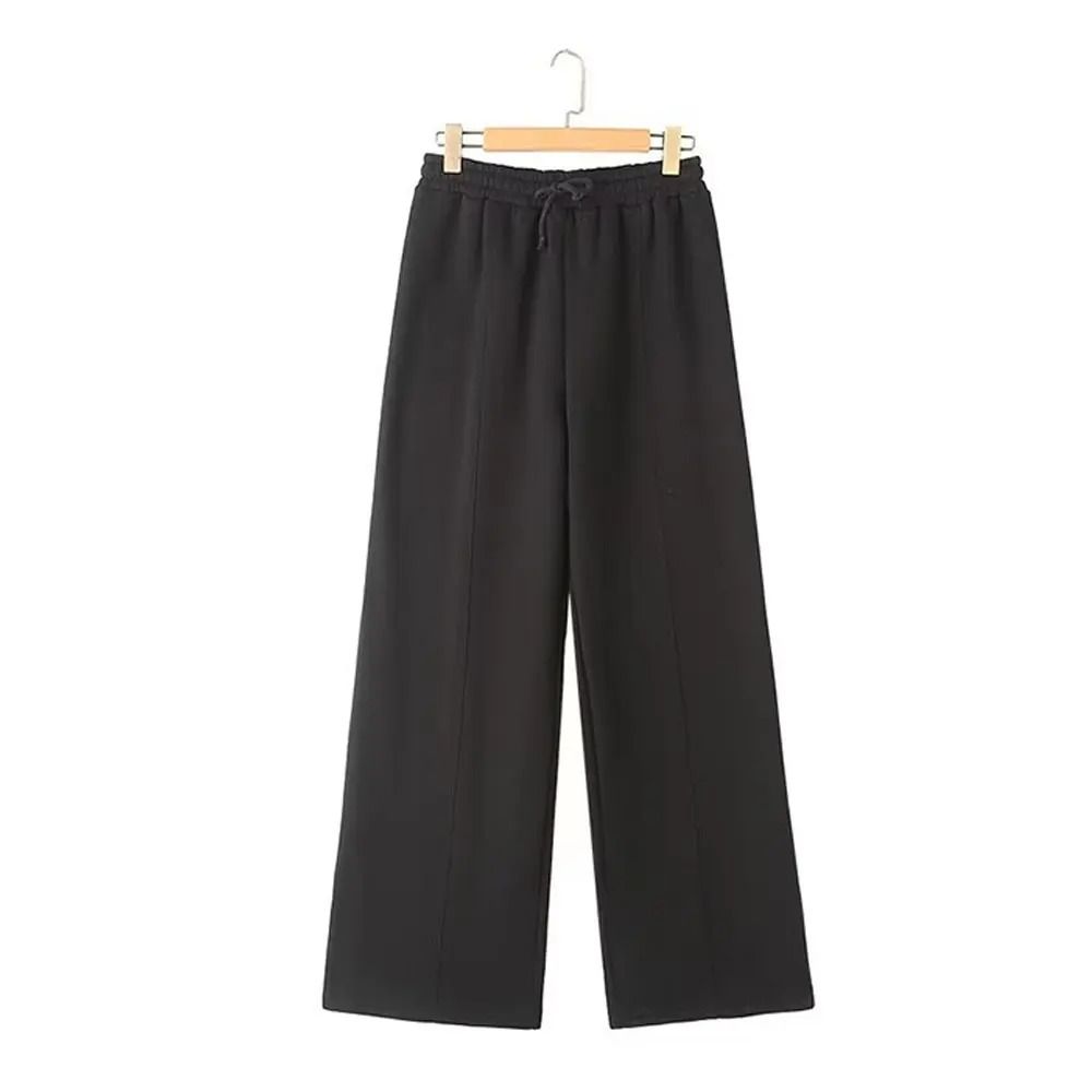 HH Women Two Piece Retro Zip Bomber Jacket and Wide Leg Pants Set