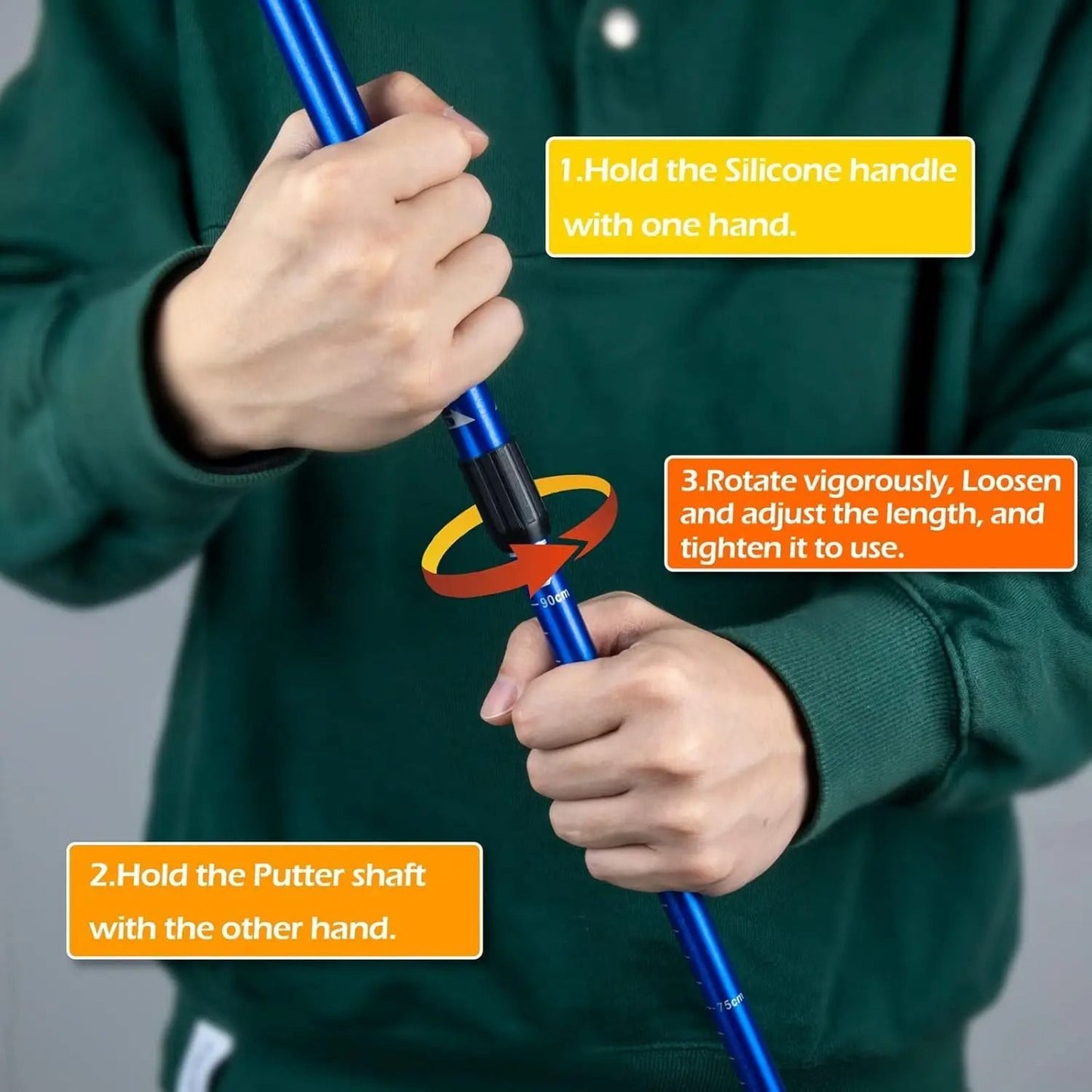 Mini Adjustable Golf Putter Two Way for Men Women and Kids