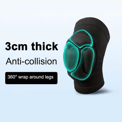 Thickened Sports Knee Pads – Non-Slip Fitness & Basketball Knee Support Brace for Men and Women