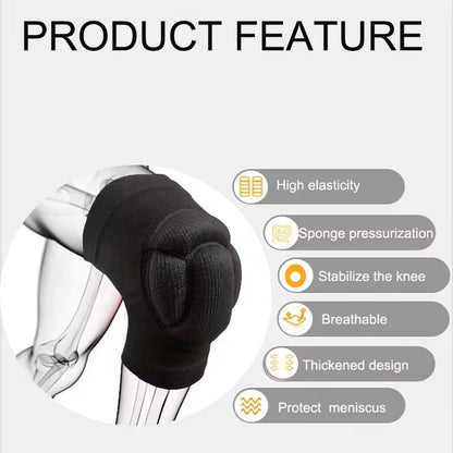 Thickened Sports Knee Pads – Non-Slip Fitness & Basketball Knee Support Brace for Men and Women