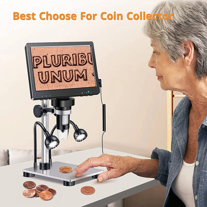 Digital Microscope 1200x Magnification with HD USB and LED Lights