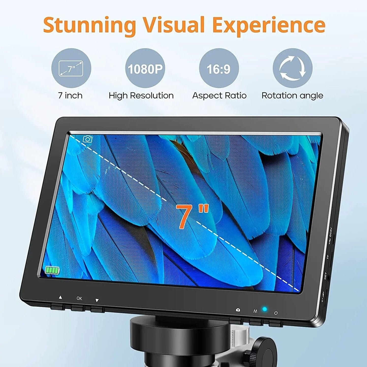 Digital Microscope 1200x Magnification with HD USB and LED Lights