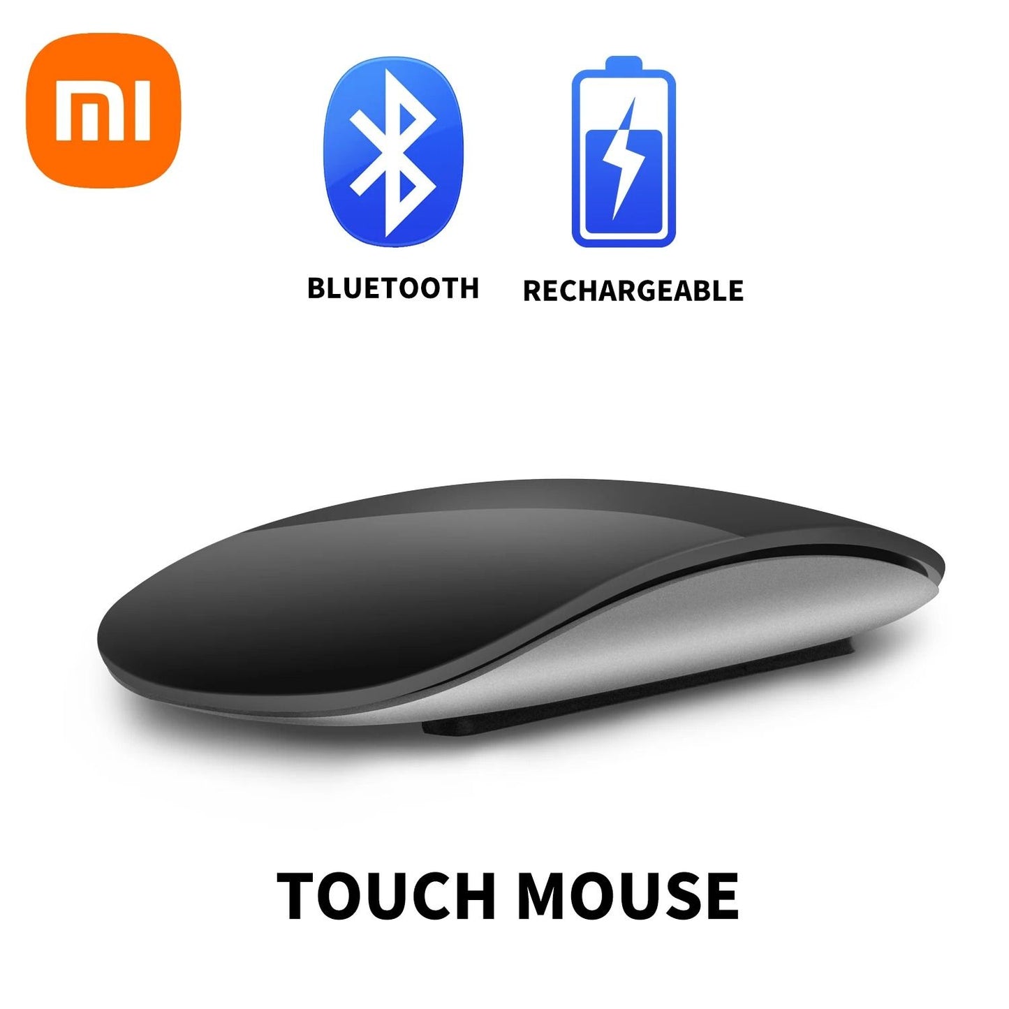 Wireless Bluetooth Magic Computer Mouse Dual Mode Silent Rechargeable Touch Slim Ergonomic Mouse