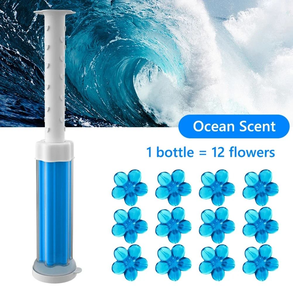 Toilet Cleaner Gel Odor Remover with Floral Scents Long-Lasting Aromatic Toilet Gel