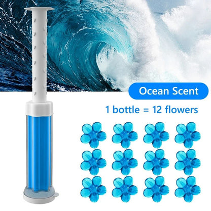 Toilet Cleaner Gel Odor Remover with Floral Scents Long-Lasting Aromatic Toilet Gel