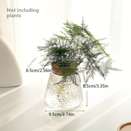 Glass Planter Propagation Station Vase Rack Tabletop Hydroponic Plants Decoration