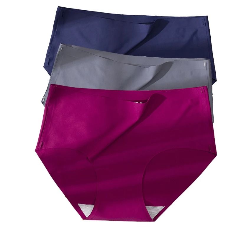 Seamless Ice Silk Plus Size Womens Underwear – 3 Pack