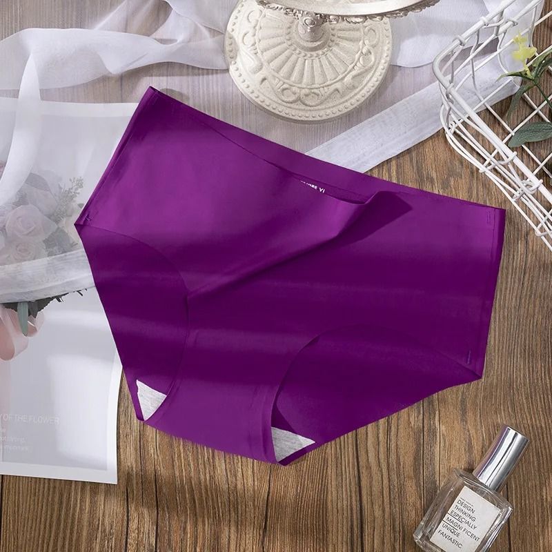 Seamless Ice Silk Plus Size Womens Underwear – 3 Pack