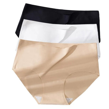 Seamless Ice Silk Plus Size Womens Underwear – 3 Pack