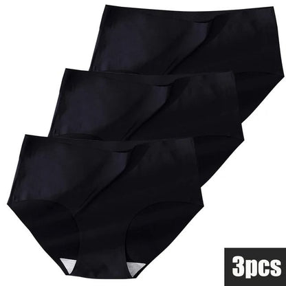 Seamless Ice Silk Plus Size Womens Underwear – 3 Pack