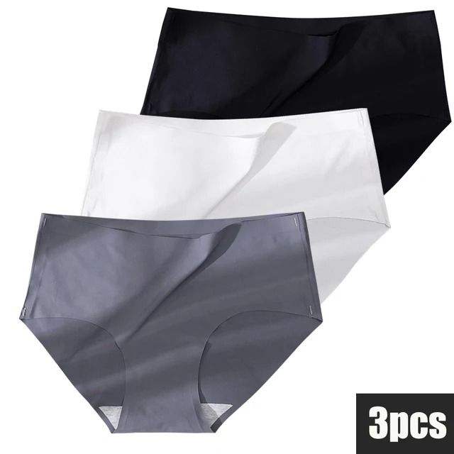 Seamless Ice Silk Plus Size Womens Underwear – 3 Pack