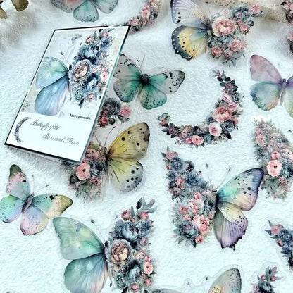 Butterfly Flower DIY Decorative Sticker Pack