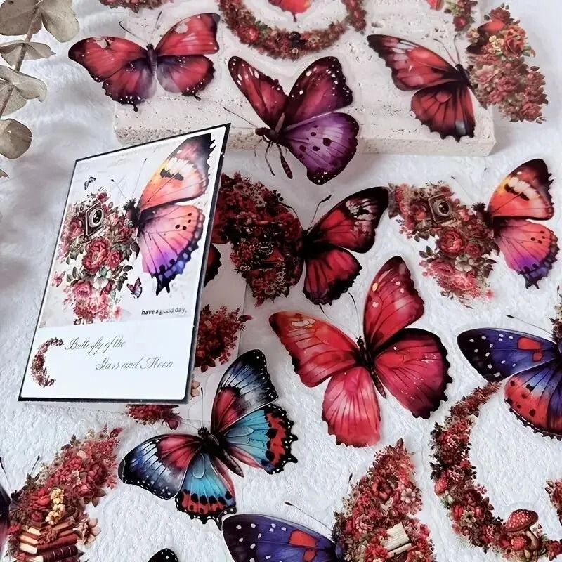 Butterfly Flower DIY Decorative Sticker Pack