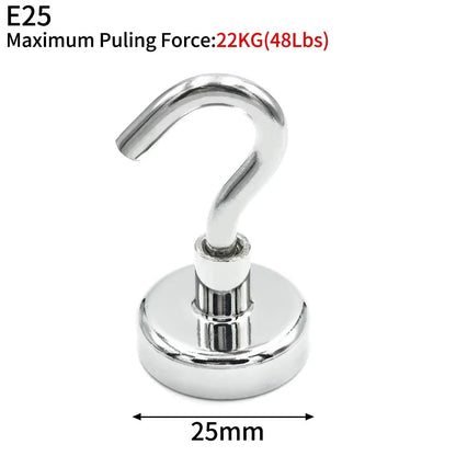 Magnetic Hooks Heavy Duty Neodymium - Super Strong Hanging Solution (10/20 Pcs Set)