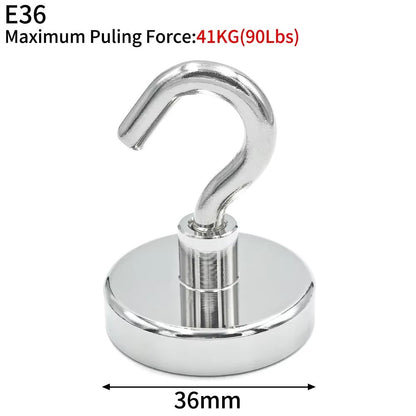 Magnetic Hooks Heavy Duty Neodymium - Super Strong Hanging Solution (10/20 Pcs Set)