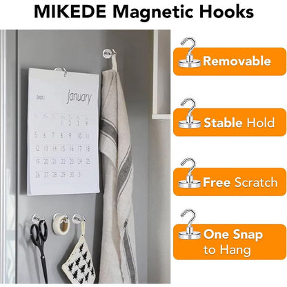 Magnetic Hooks Heavy Duty Neodymium - Super Strong Hanging Solution (10/20 Pcs Set)