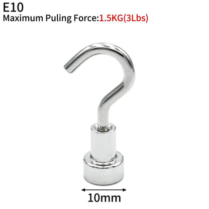 Magnetic Hooks Heavy Duty Neodymium - Super Strong Hanging Solution (10/20 Pcs Set)