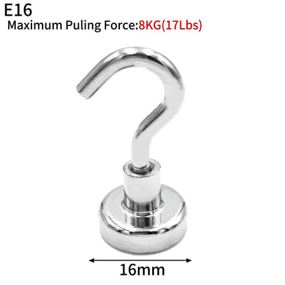 Magnetic Hooks Heavy Duty Neodymium - Super Strong Hanging Solution (10/20 Pcs Set)