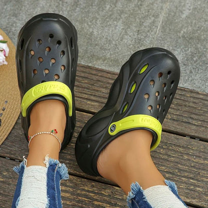 Chunky Platform Clogs Sandals Women Summer Soft Thick Bottom Beach Garden Shoes Non Slip Eva Wedge Slippers