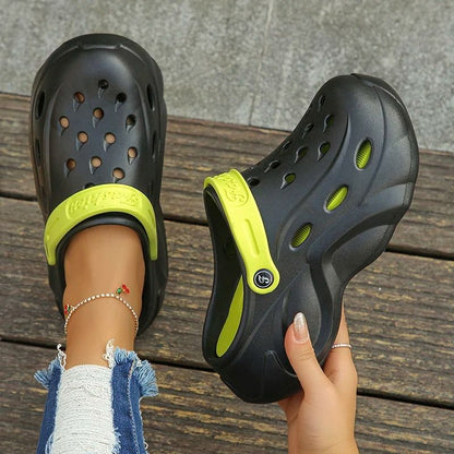 Chunky Platform Clogs Sandals Women Summer Soft Thick Bottom Beach Garden Shoes Non Slip Eva Wedge Slippers