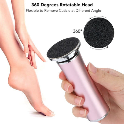 Electric Foot Callus Remover with 60 Replacement Pads for Smooth Heels and Skin Care