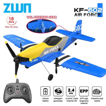RC Plane KF602 Professional 24G Remote Control Foam Airplane Glider for Kids