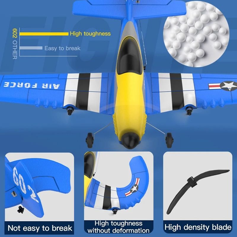 RC Plane KF602 Professional 24G Remote Control Foam Airplane Glider for Kids