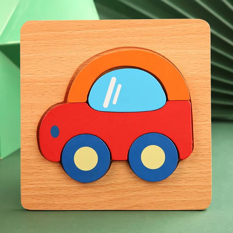 3D Wooden Animal Puzzle – Early Learning Educational Toy for Toddlers & Kids