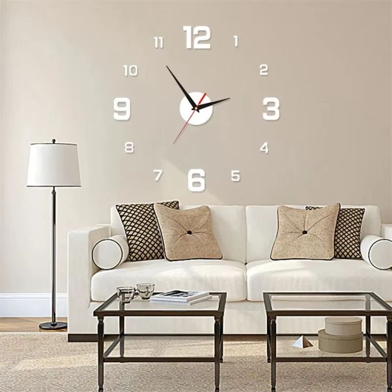 Luminous Digital Wall Clock – Silent DIY 3D Stereo Design for Living Room & Bedroom Decor