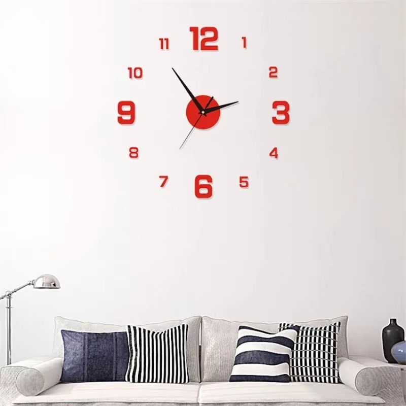 Luminous Digital Wall Clock – Silent DIY 3D Stereo Design for Living Room & Bedroom Decor