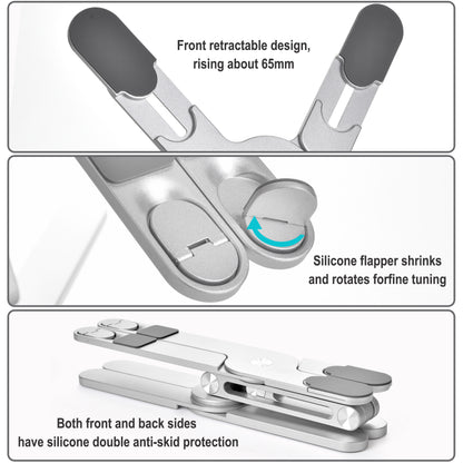 Portable X Type Bracket for Laptop, Foldable Laptop Stand, Adjustable Aluminum Alloy