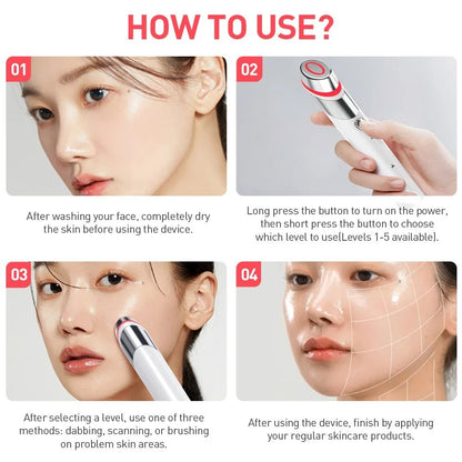 Smart Facial Beauty Device for Skin Care, Lifting, and Rejuvenation